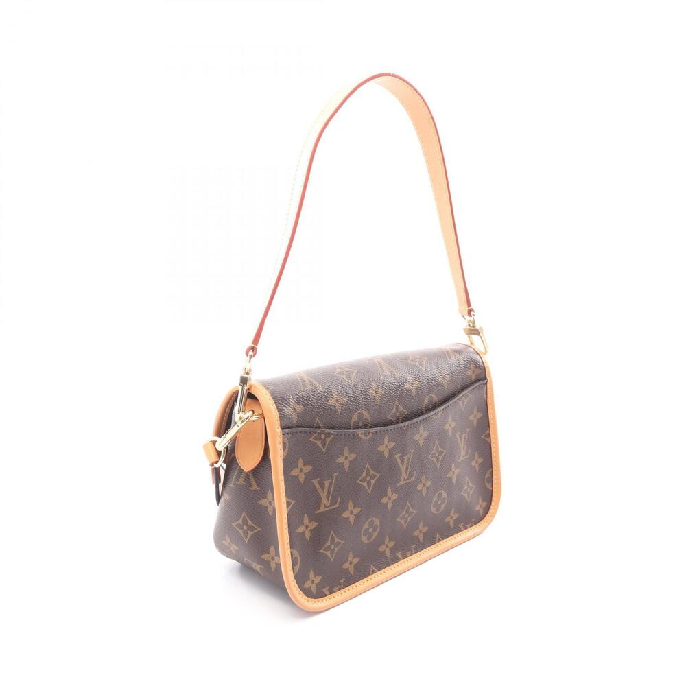Louis Vuitton Diane NM Monogram Shoulder Bag Canvas Leather Brown